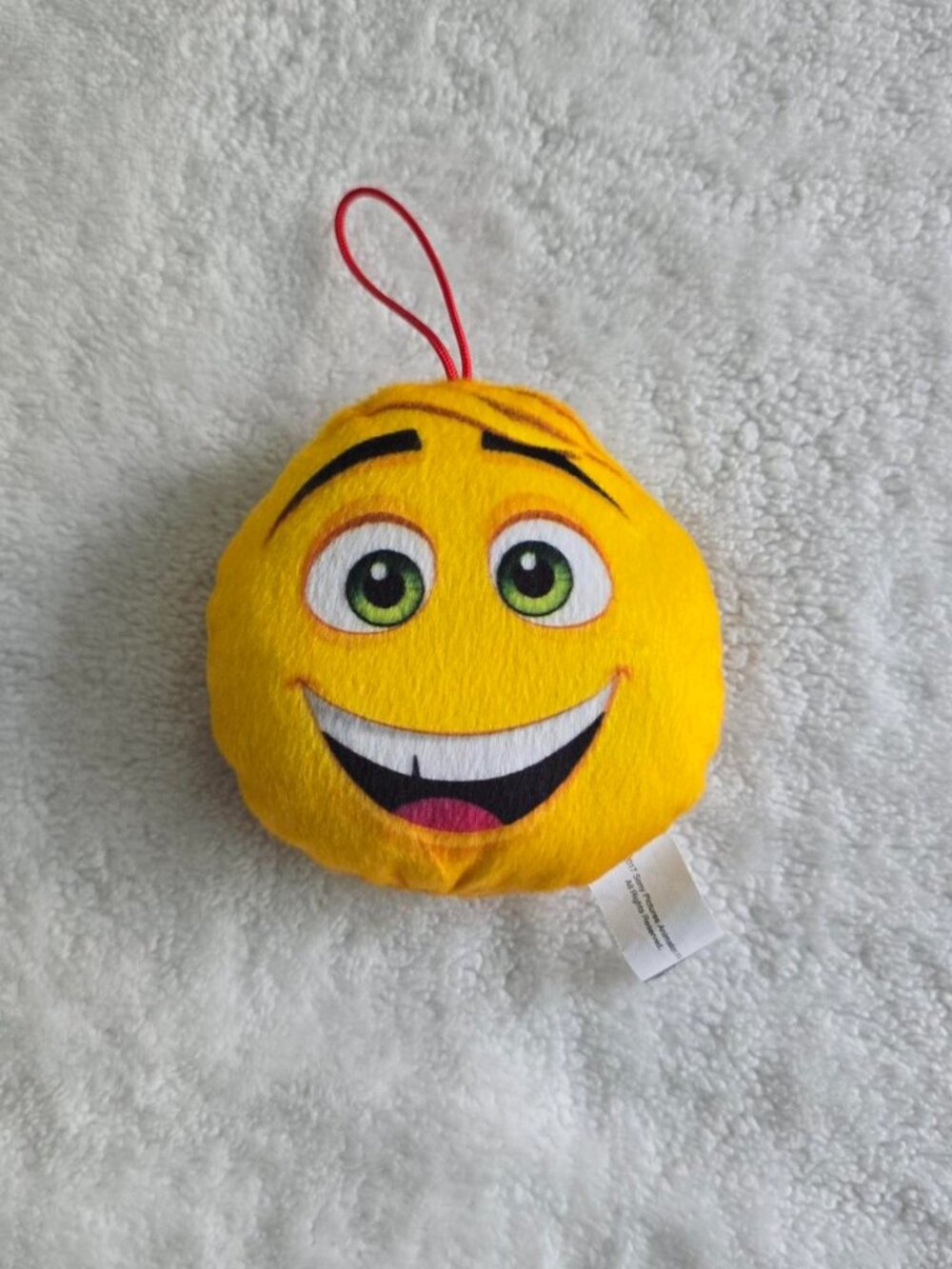 Yellow emoji plush